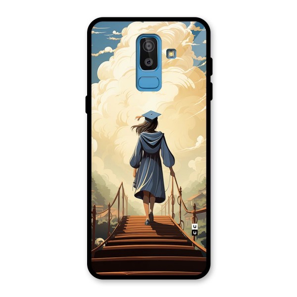 Stair Of Success Glass Back Case for Galaxy J8