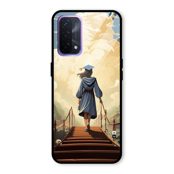 Stair Of Success Glass Back Case for Oppo A74 5G