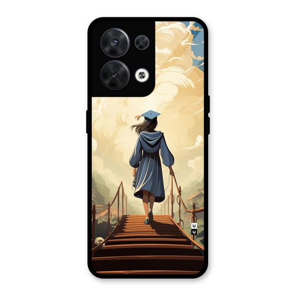 Stair Of Success Glass Back Case for Oppo Reno8 5G