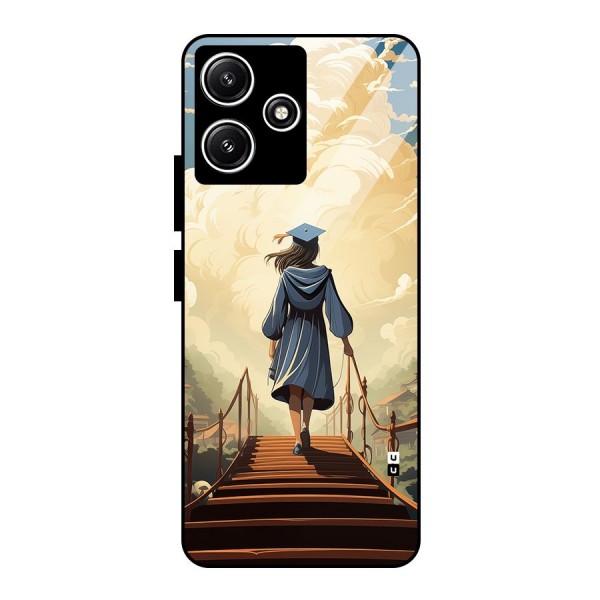 Stair Of Success Glass Back Case for Poco M6 Pro