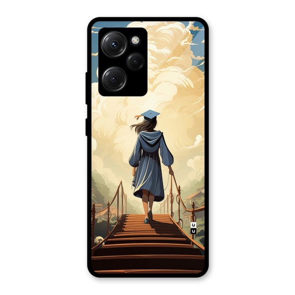 Stair Of Success Glass Back Case for Poco X5 Pro