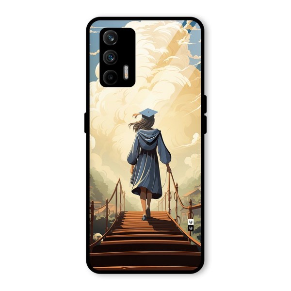 Stair Of Success Glass Back Case for Realme X7 Max