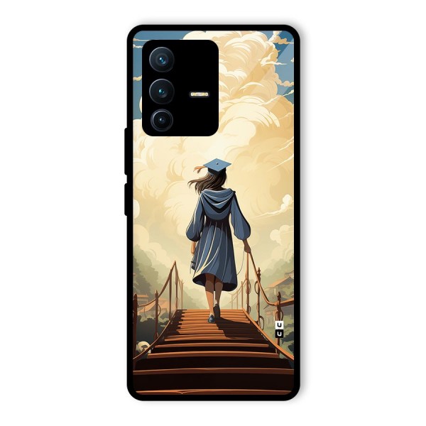 Stair Of Success Glass Back Case for Vivo V23 Pro