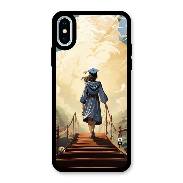 Stair Of Success Glass Back Case for iPhone X