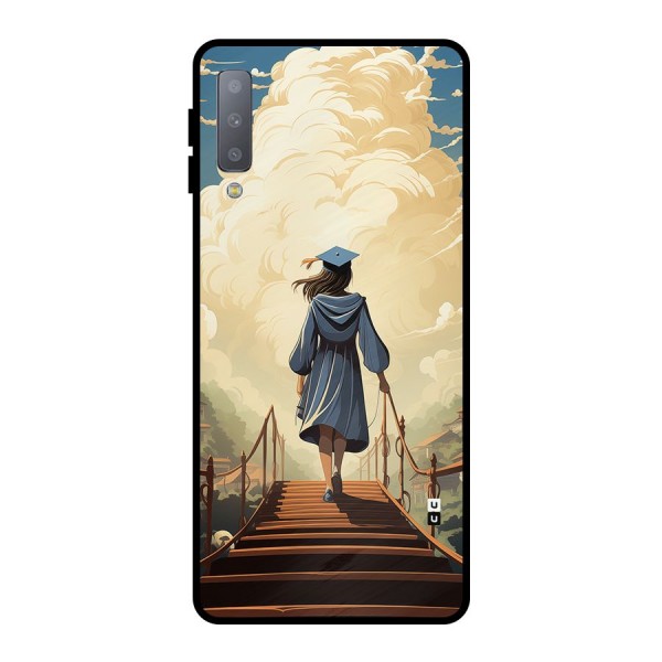 Stair Of Success Metal Back Case for Galaxy A7 (2018)