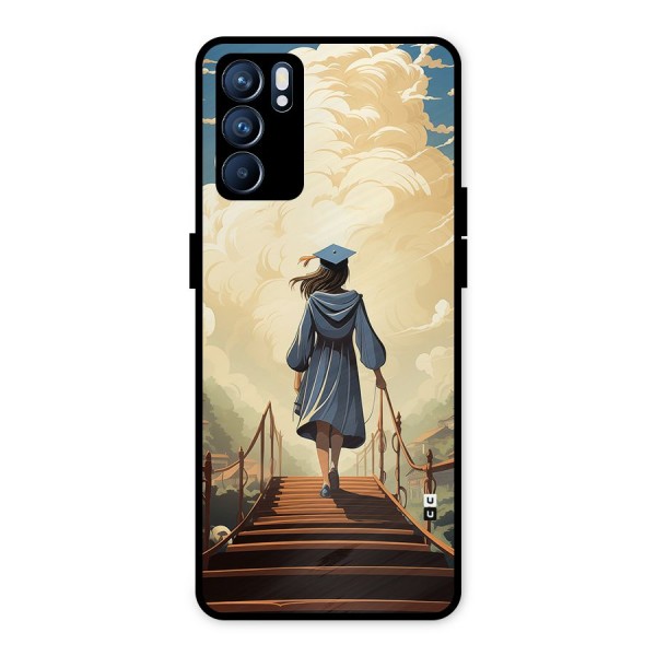 Stair Of Success Metal Back Case for Oppo Reno6 5G