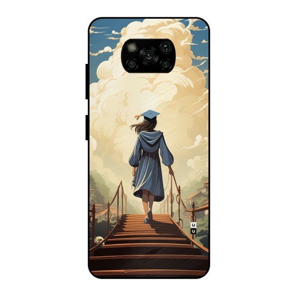 Stair Of Success Metal Back Case for Poco X3