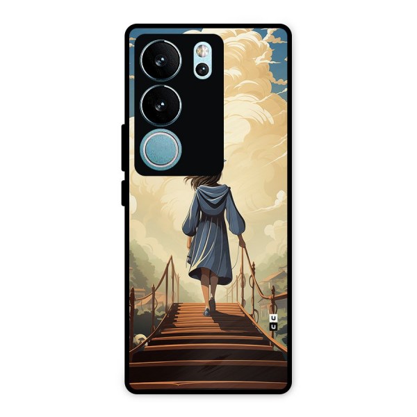 Stair Of Success Metal Back Case for Vivo V29 Pro