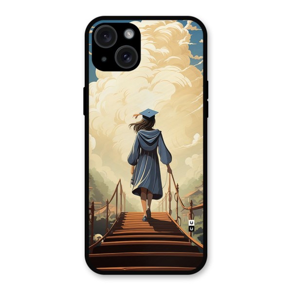 Stair Of Success Metal Back Case for iPhone 15 Plus