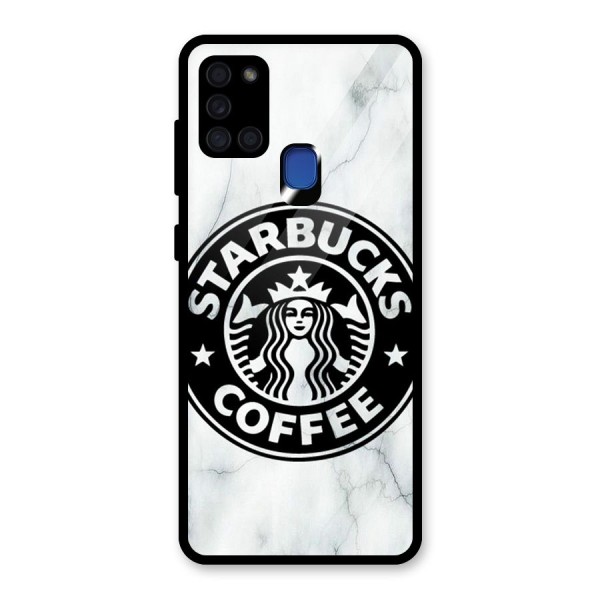 StarBuck Marble Glass Back Case for Galaxy A21s