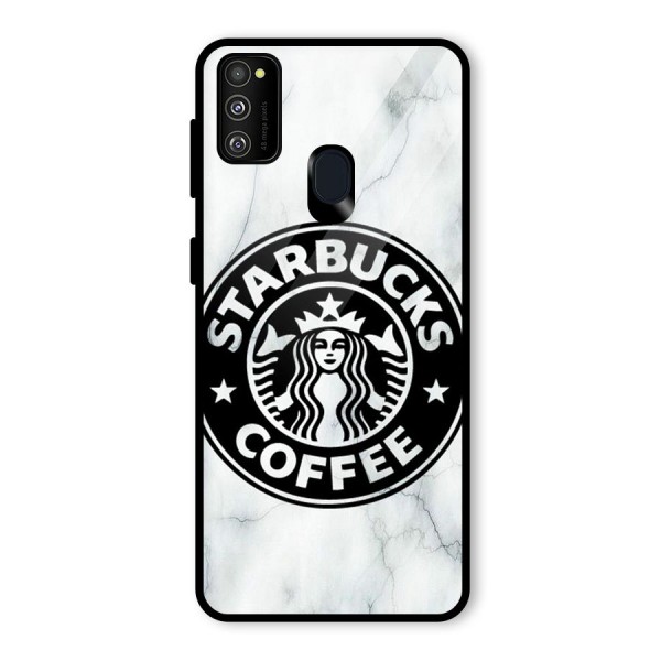 StarBuck Marble Glass Back Case for Galaxy M21