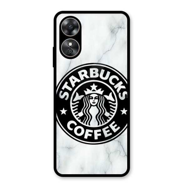 StarBuck Marble Glass Back Case for Oppo A17