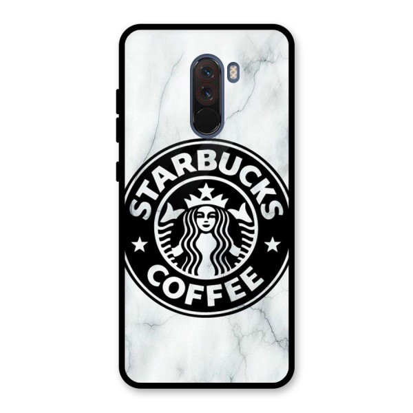 StarBuck Marble Glass Back Case for Poco F1