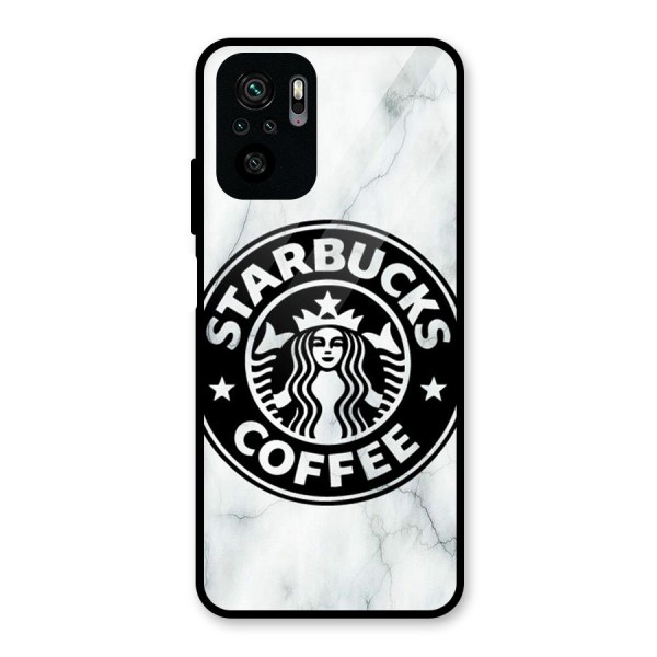 StarBuck Marble Glass Back Case for Redmi Note 10