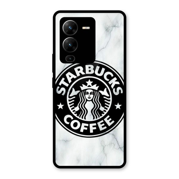 StarBuck Marble Glass Back Case for Vivo V25 Pro