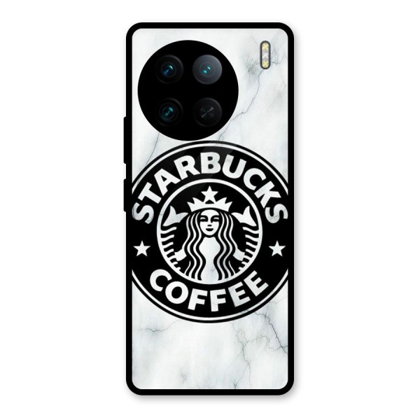 StarBuck Marble Glass Back Case for Vivo X90 Pro