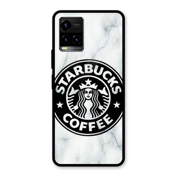 StarBuck Marble Glass Back Case for Vivo Y21G