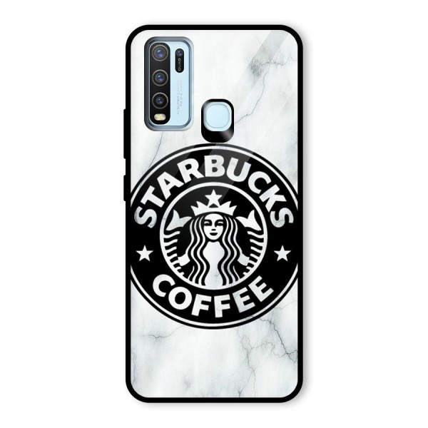 StarBuck Marble Glass Back Case for Vivo Y30