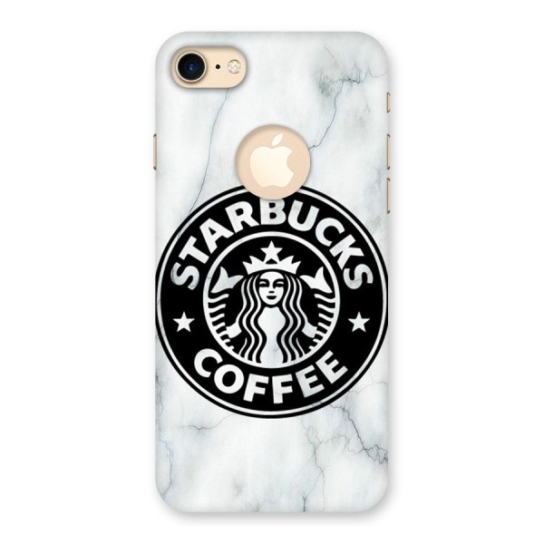 StarBuck Marble Back Case for iPhone 8 Logo Cut