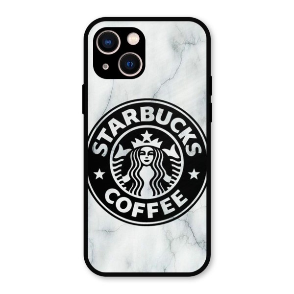 StarBuck Marble Metal Back Case for iPhone 13