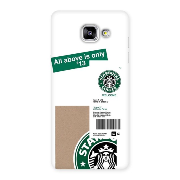 Starbucks Coffee Mocha Back Case for Galaxy A5 (2016)