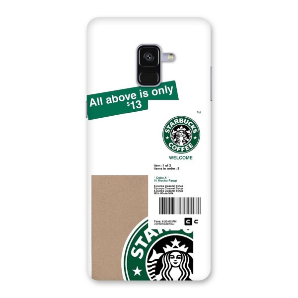 Starbucks Coffee Mocha Back Case for Galaxy A8 Plus