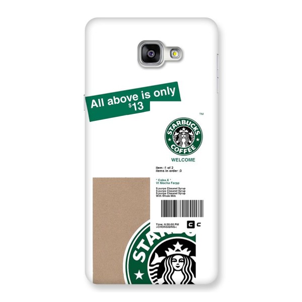 Starbucks Coffee Mocha Back Case for Galaxy A9