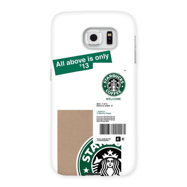 Starbucks Coffee Mocha Back Case for Galaxy S6