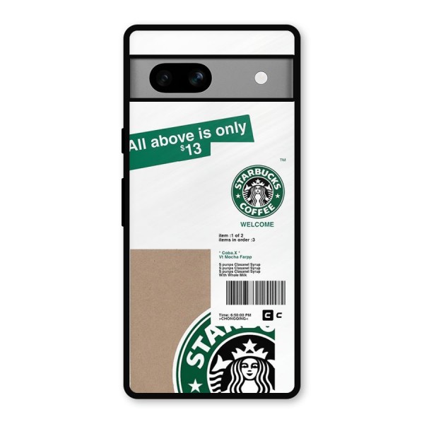 Starbucks Coffee Mocha Metal Back Case for Google Pixel 7a