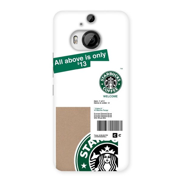 Starbucks Coffee Mocha Back Case for HTC One M9 Plus