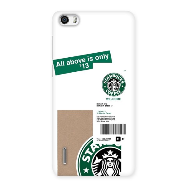 Starbucks Coffee Mocha Back Case for Honor 6