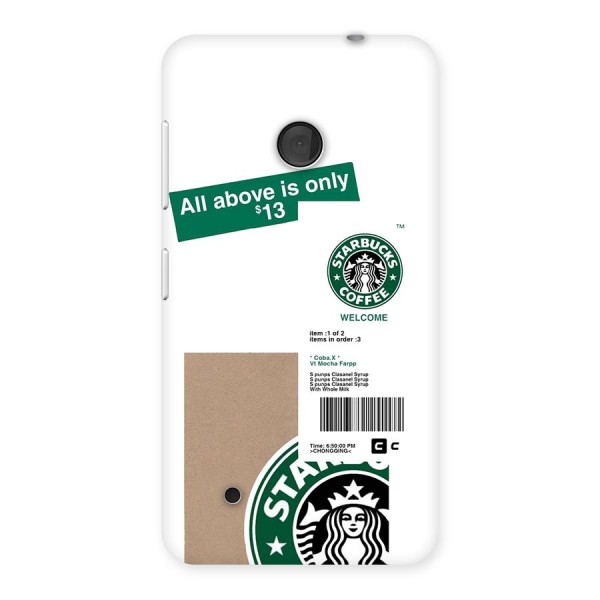 Starbucks Coffee Mocha Back Case for Lumia 530