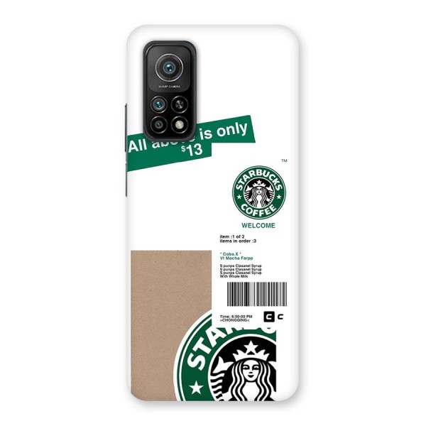 Starbucks Coffee Mocha Back Case for Mi 10T Pro 5G