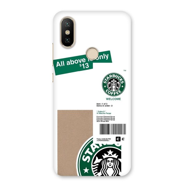 Starbucks Coffee Mocha Back Case for Mi A2