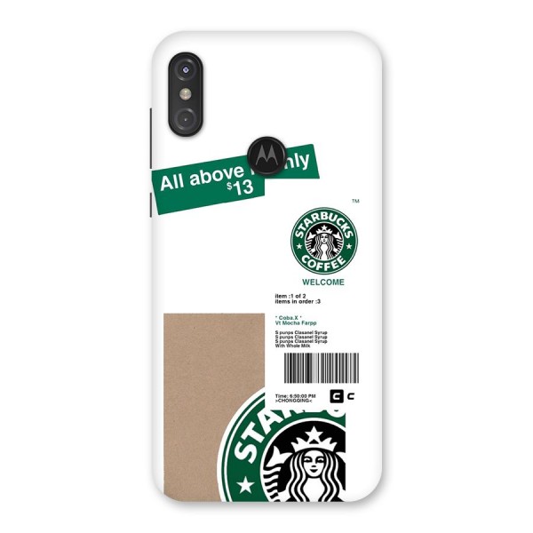 Starbucks Coffee Mocha Back Case for Motorola One Power