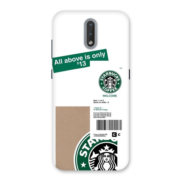 Starbucks Coffee Mocha Back Case for Nokia 2.3