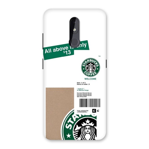 Starbucks Coffee Mocha Back Case for Nokia 3.2