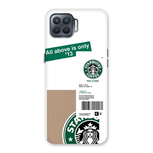 Starbucks Coffee Mocha Back Case for Oppo F17 Pro