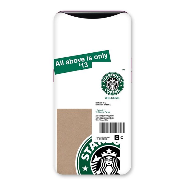 Starbucks Coffee Mocha Back Case for Oppo Find X