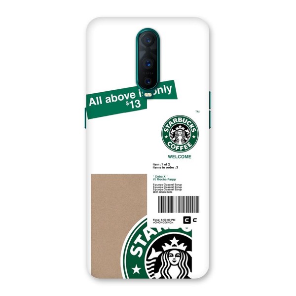 Starbucks Coffee Mocha Back Case for Oppo R17 Pro