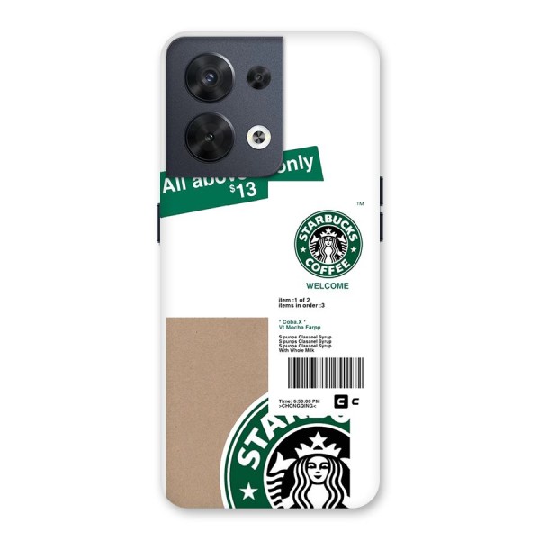 Starbucks Coffee Mocha Back Case for Oppo Reno8 5G