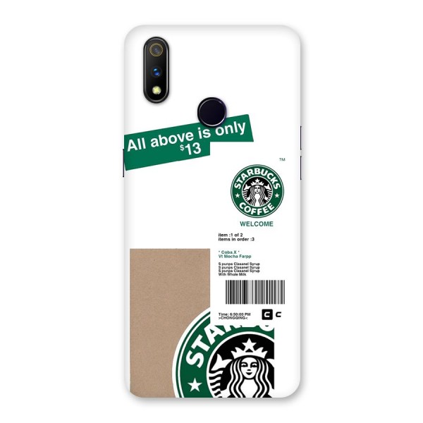 Starbucks Coffee Mocha Back Case for Realme 3 Pro