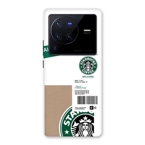 Starbucks Coffee Mocha Back Case for Vivo X80 Pro