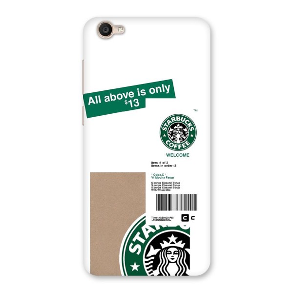 Starbucks Coffee Mocha Back Case for Vivo Y55