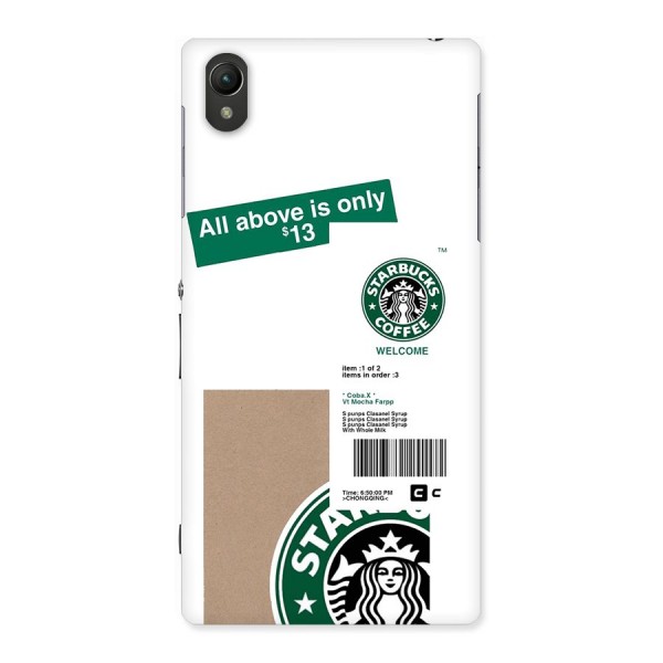 Starbucks Coffee Mocha Back Case for Xperia Z1