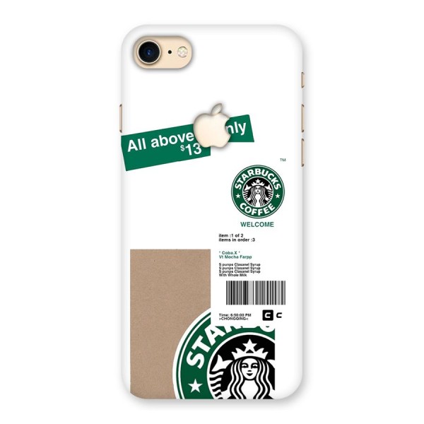 Starbucks Coffee Mocha Back Case for iPhone 7 Apple Cut