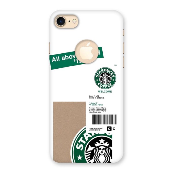 Starbucks Coffee Mocha Back Case for iPhone 8 Logo Cut