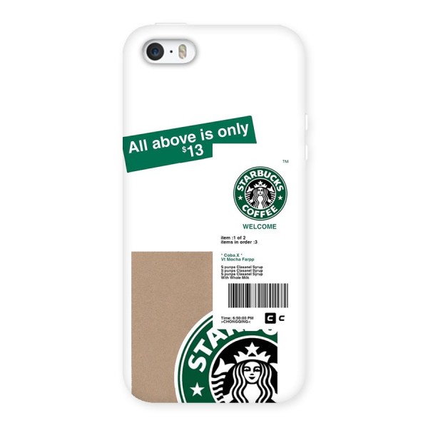 Starbucks Coffee Mocha Back Case for iPhone SE 2016