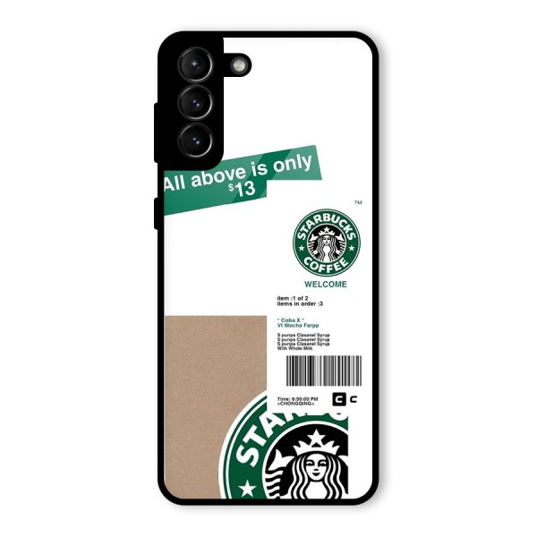 Starbucks Coffee Mocha Glass Back Case for Galaxy S21 Plus