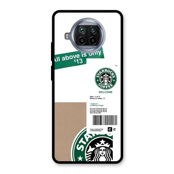 Starbucks Coffee Mocha Glass Back Case for Mi 10i